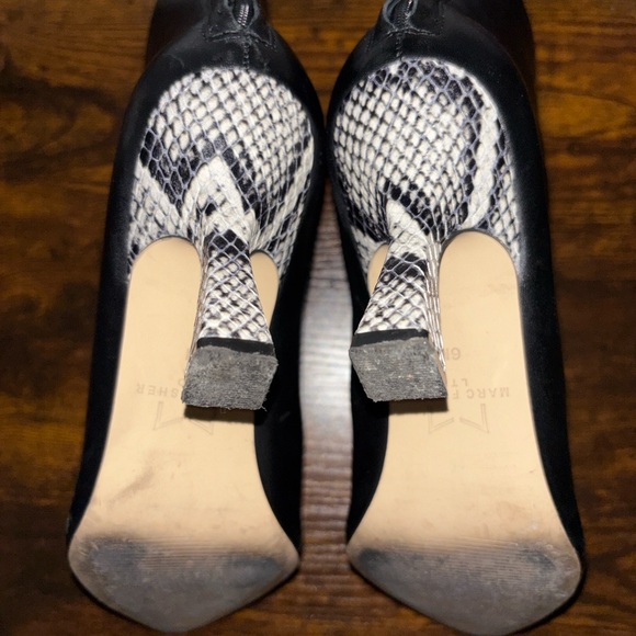 Marc Fisher Booties w/Snakeskin Heel - Picture 6 of 9